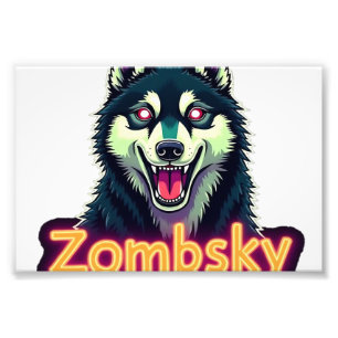 Foto Husky Siberiano Sibe Cachorro Zumbi Halloween Esse