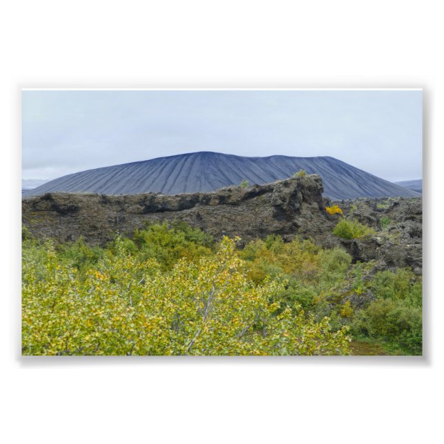 Foto Hverfjall Volcano Cone, Islândia (Frente)