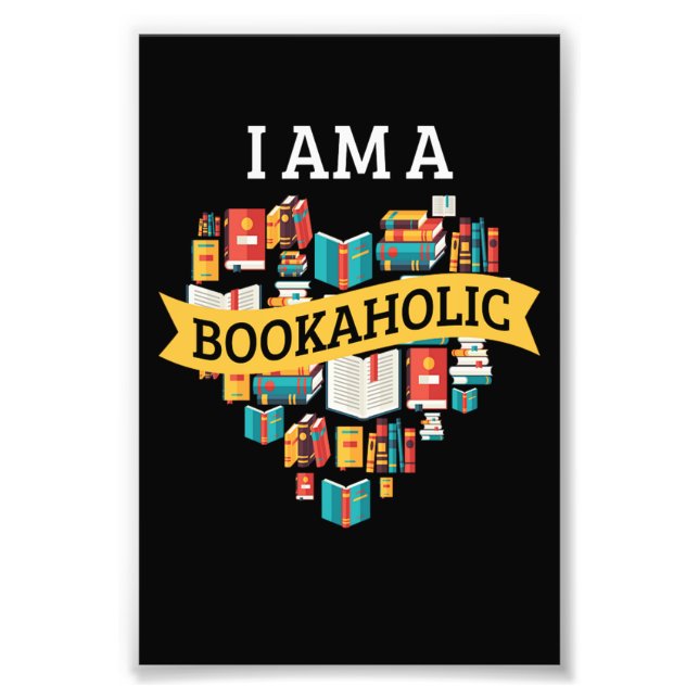 Foto I Am A Bookaholic Reading Book Literature (Frente)