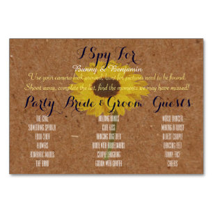 Foto I Spy Wedding Place Definindo Cartões de Jogo