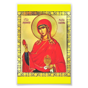 Foto ícone ortodoxo de Santa Maria Madalena