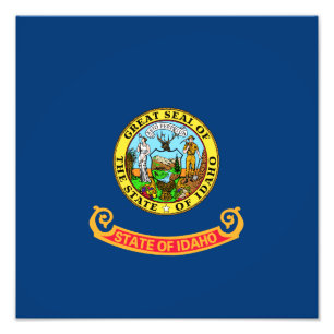 Foto Idaho Flag: Estado Gem, América Mountain West