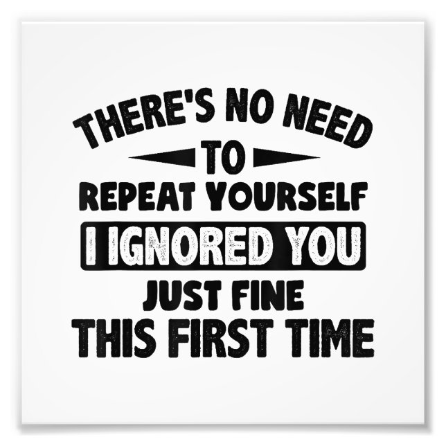 Foto Ignorou-O Pela Primeira Vez, Muito Engraçado, Sarc (Frente)