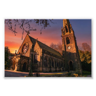 Foto Igreja Unitária de Todmorden ao Pôr-do-Sol