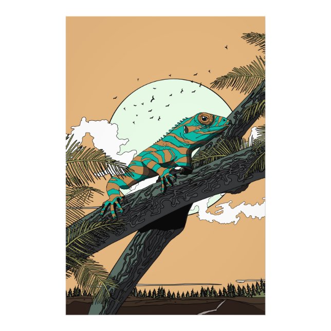 Foto Iguana na Selva (Frente)