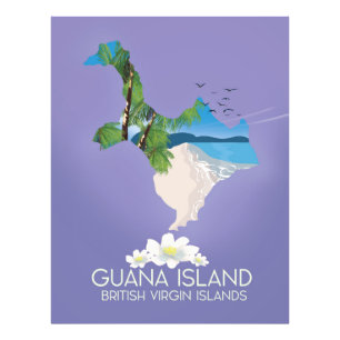 Foto Ilha de Guana Ilhas Virgens Britânicas pôster de v