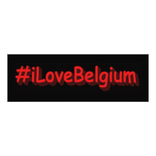Foto "#iLoveBelgium" Design bonito. Comprar Agora