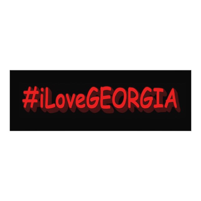Foto "#iLoveGEORGIA " Design bonito. Comprar Agora (Frente)