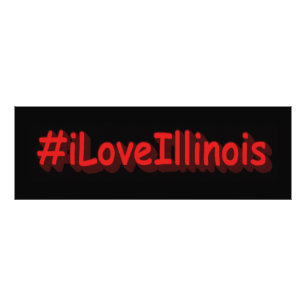 Foto "#iLoveIllinois " Design bonito. Compre agora
