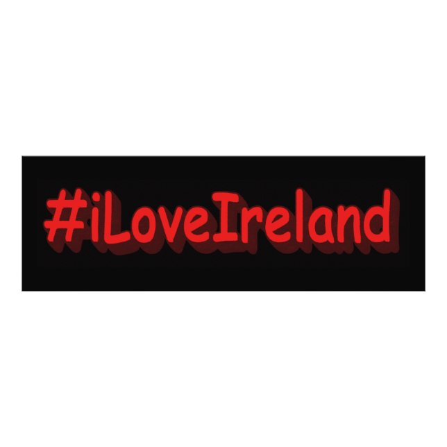 Foto "#iLoveIrelands" Design bonito. Comprar Agora (Frente)