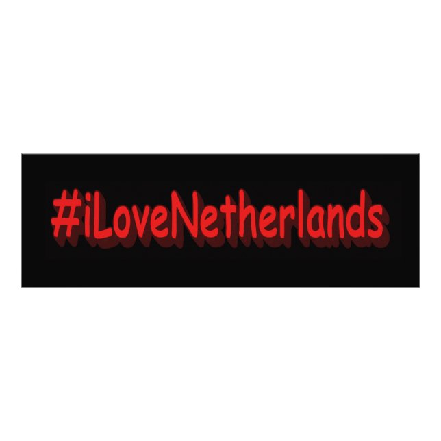 Foto "#iLoveNetherlands" Design bonito. Comprar Agora (Frente)