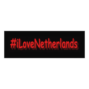 Foto "#iLoveNetherlands" Design bonito. Compre agora