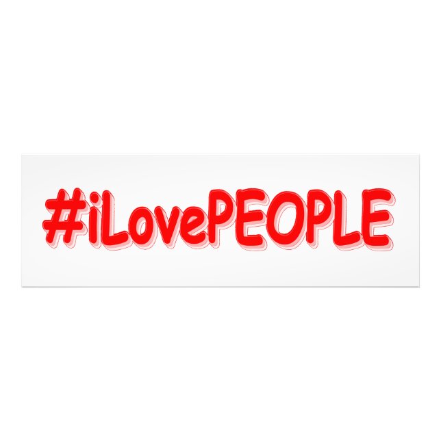 Foto "#iLovePEOPLE" Design bonito. Comprar Agora (Frente)