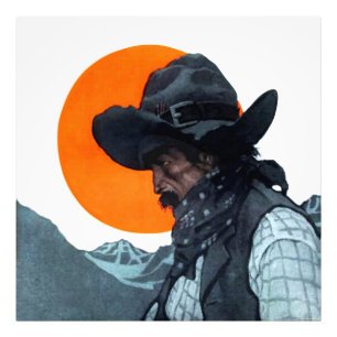 Foto Ilustração da Revista Cowboy por NC Wyeth