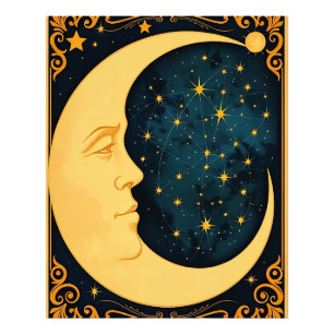 Foto Ilustração de Arte Nouveau Moon