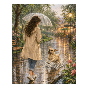 Foto Ilustração de Cachorro em Aquarela Aconchegante