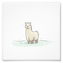 Ilustração de Lama Bonita - Lama Adorável e Calma