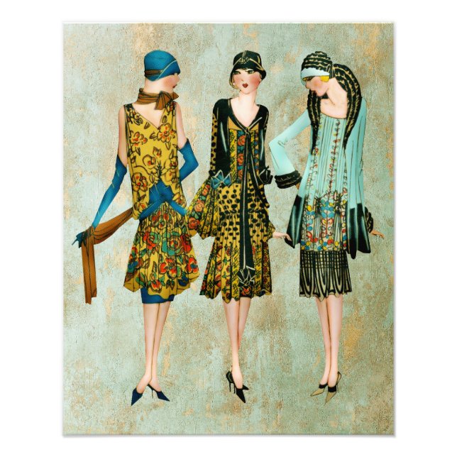 Foto Ilustração de Moda Vintage dos Anos 1930 (Frente)