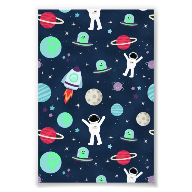 Foto ilustração de padrão espacial (Frente)