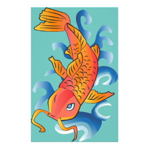Foto Ilustração de Peixe de Natação Koi