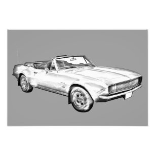 Foto Ilustração do Carro Muscular Camaro 1967