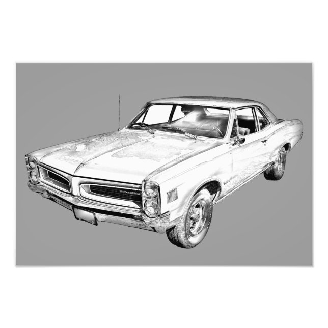 Foto Ilustração do Carro Pontiac Lemans 1966 (Frente)