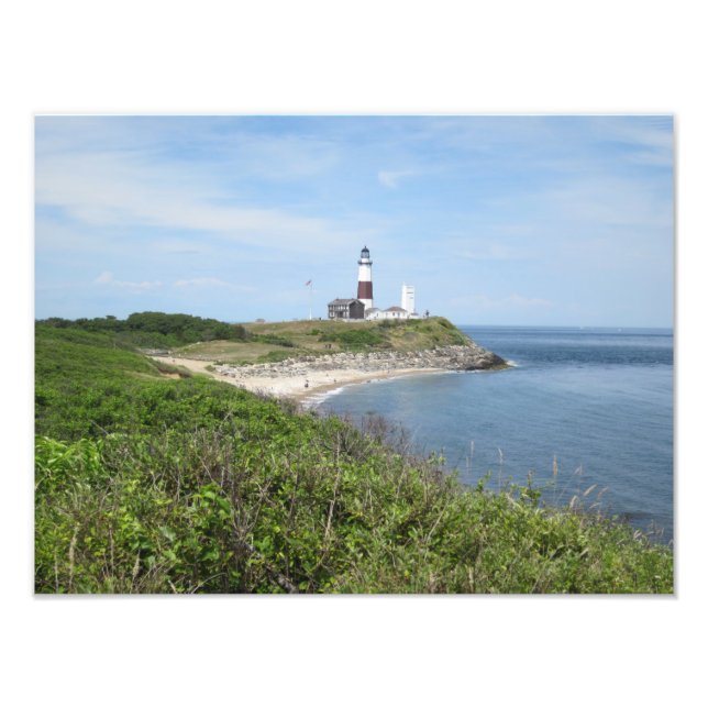 Foto imagem clássica do farol de Montauk (Frente)