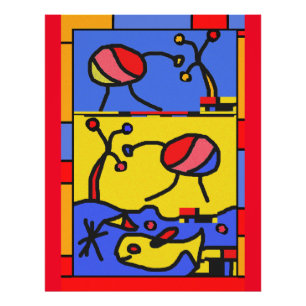 Foto Imagem com peixes da arte moderna