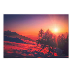 Foto imagem do nascer do sol de Italia