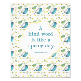 Foto impressão 8x10 - Citação sobre gentileza