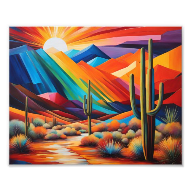 Foto Impressão Arizona de Abstrato colorida (Frente)