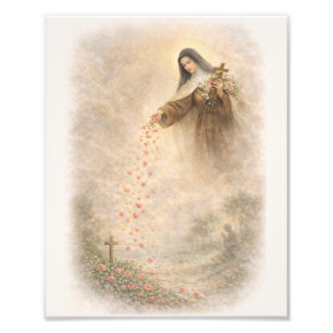 Foto Impressão Artística Devocional de Santa Teresa Der