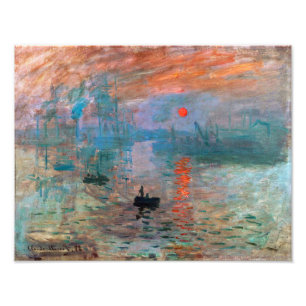 Foto Impressão, ascensão solar   Claude Monet  