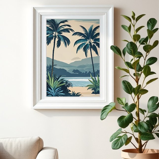 Foto Impressão azul tropical 1 (Criador carregado)