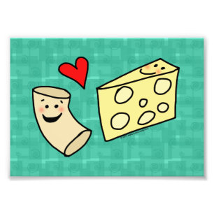 Foto Impressão bonito da arte do queijo dos amores do