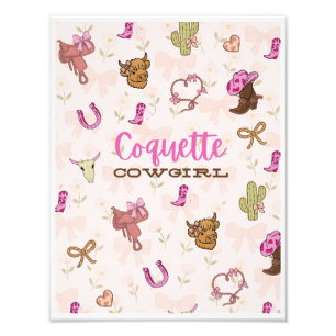 Foto Impressão Cowgirl Coquette