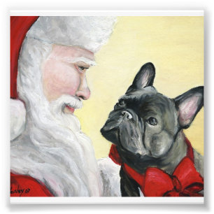 Foto Impressão da arte do buldogue francês e do cão 