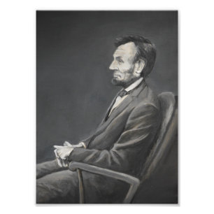 Foto Impressão da arte do retrato de Abraham Lincoln