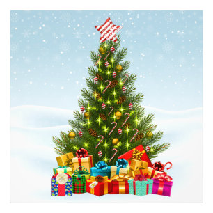 Foto Impressão da árvore de Natal
