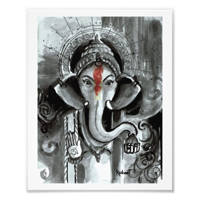 Foto Impressão de Arte - Aashirwad Ganesha (Frente)