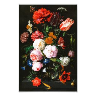 Foto Impressão de Arte Botânica Floral Escura e Mal-hum