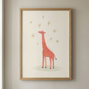 Foto Impressão de Arte da Sala de Berçário da Girafa