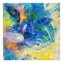Impressão de arte de Abstrato vibrante