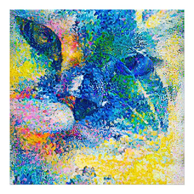 Foto Impressão de arte de Abstrato vibrante (Frente)