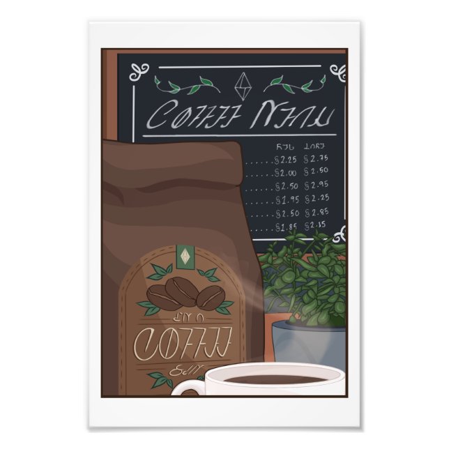 Foto Impressão De Arte De Vetor Zoomado Com Design De C (Frente)