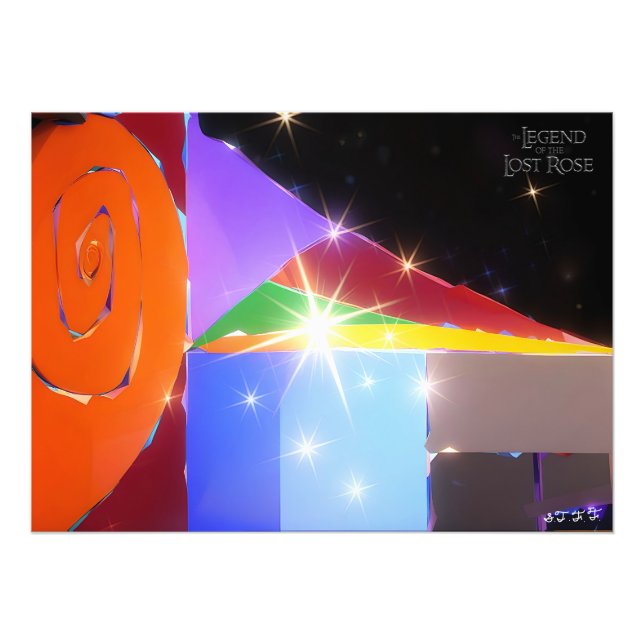 Foto Impressão de Arte Espiral Arco-Íris de Spark (Frente)