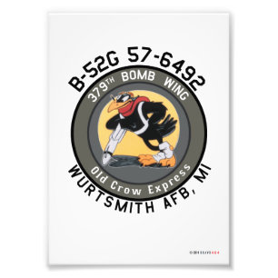 Foto impressão de Arte Nose B-52G "Old Crow Express" 5x