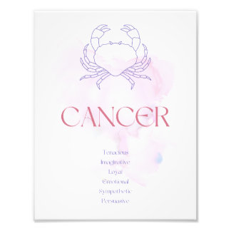 Foto Impressão de Arte Zodiac cancer