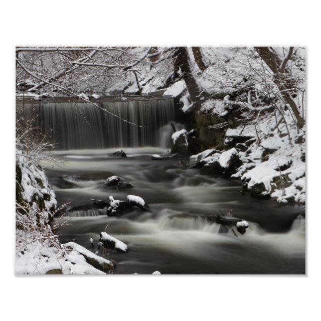 Foto Impressão de cascata de inverno (Frente)