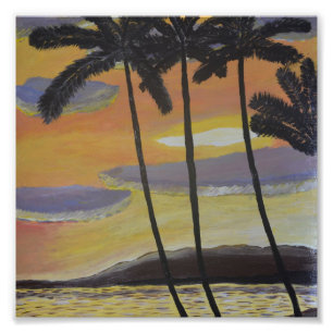 Foto Impressão de cena tropical